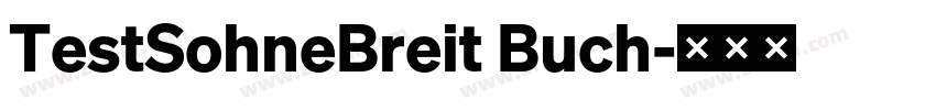 TestSohneBreit Buch字体转换